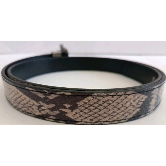 Nine West Reversible Belt Womens Size Small Snake Skin Faux Leather New - Picture 5 of 11